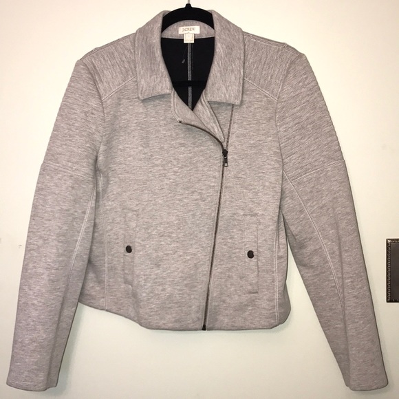 J Crew Knit Biker Jacket - Picture 1 of 5